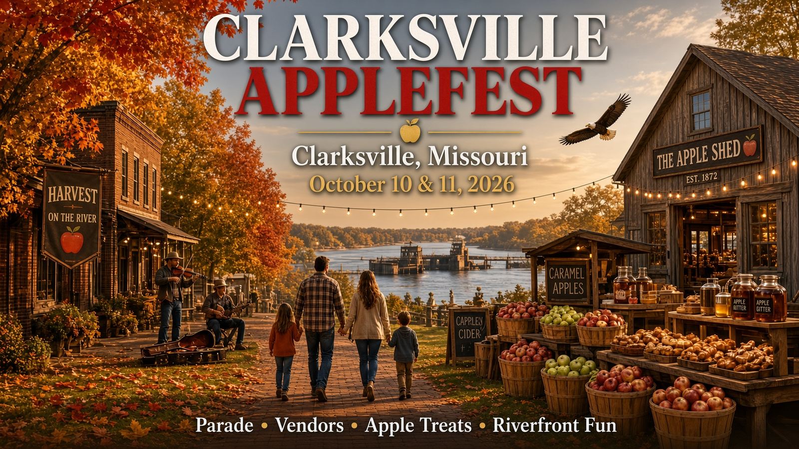 #FallHarvest, #ClarksvilleApplefest